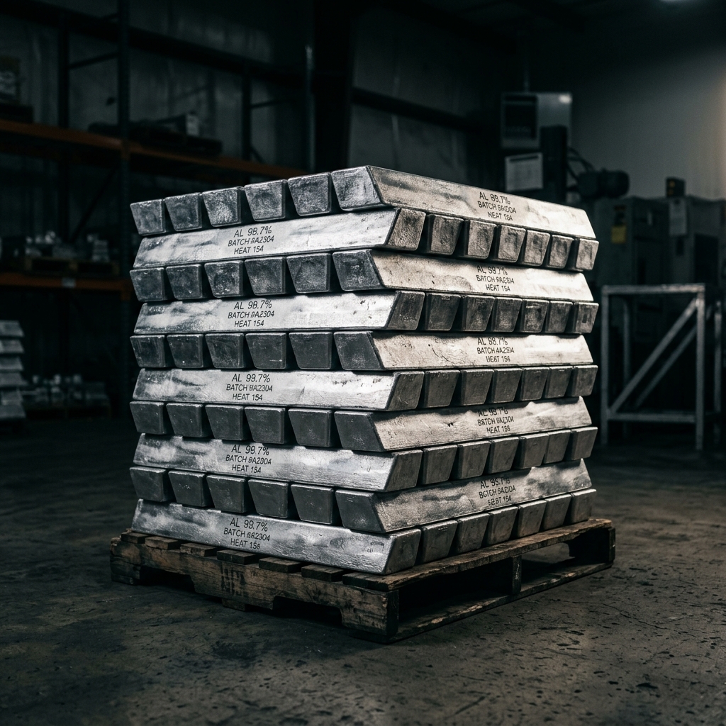Aluminium ingots